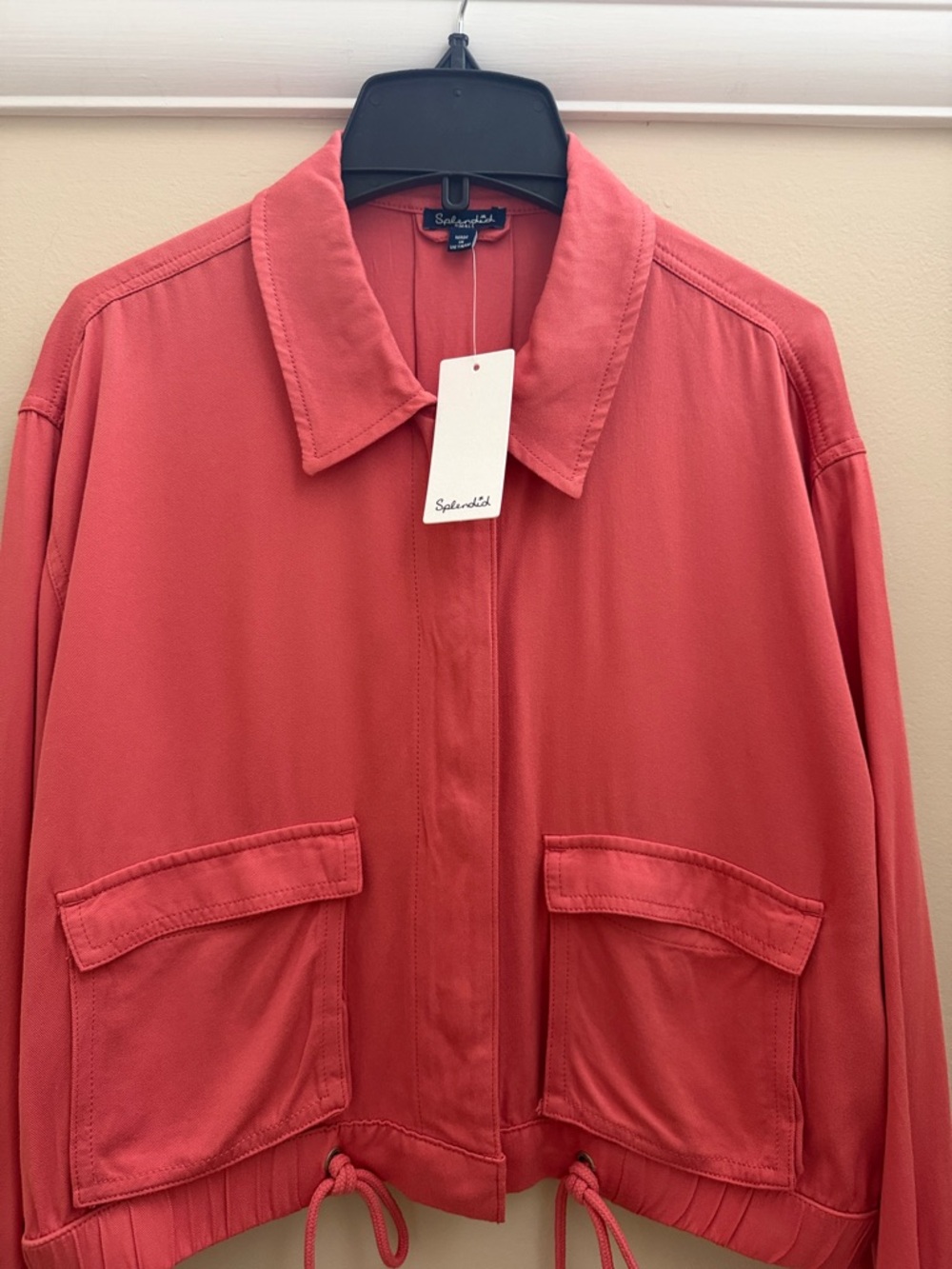Splendid Women's Coral-Red Utility Jacket